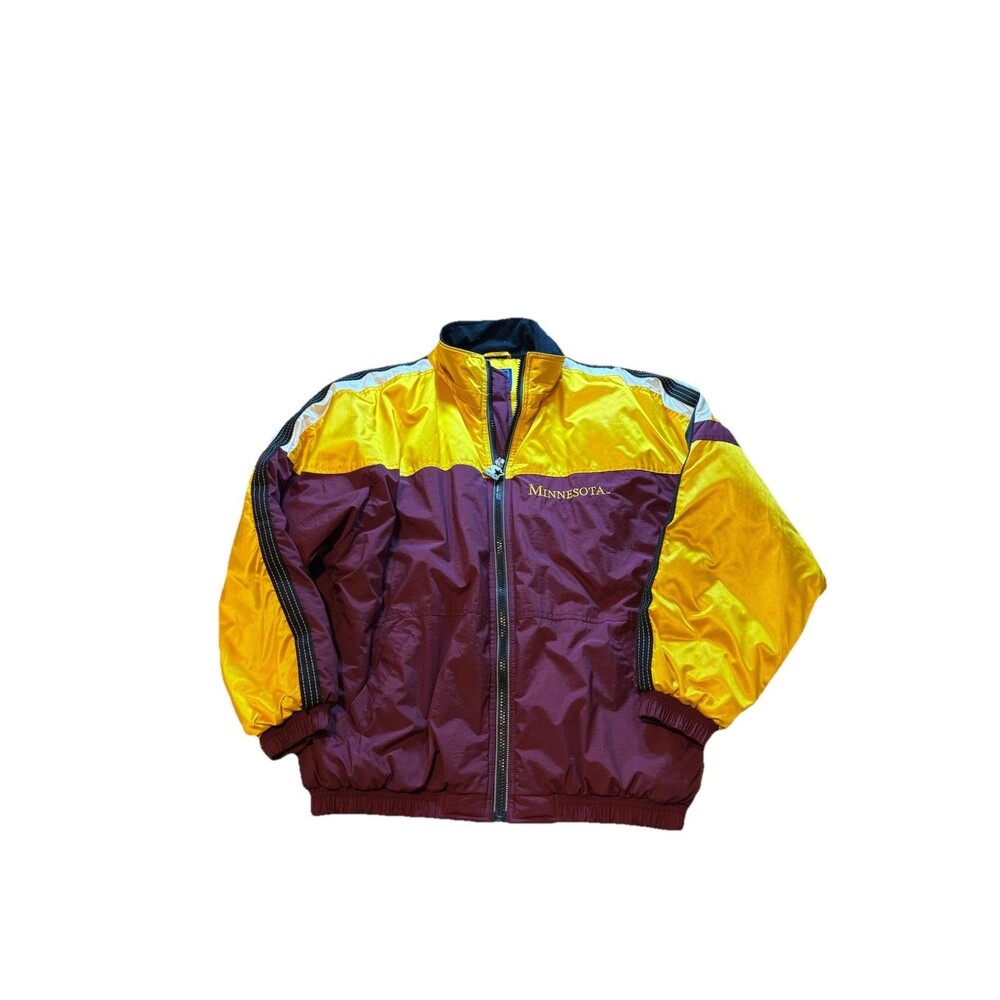 Rare VTG Minnesota Gophers NCAA Maroon Vintage 90s Full Zip Starter Jacket L - Picture 2 of 8